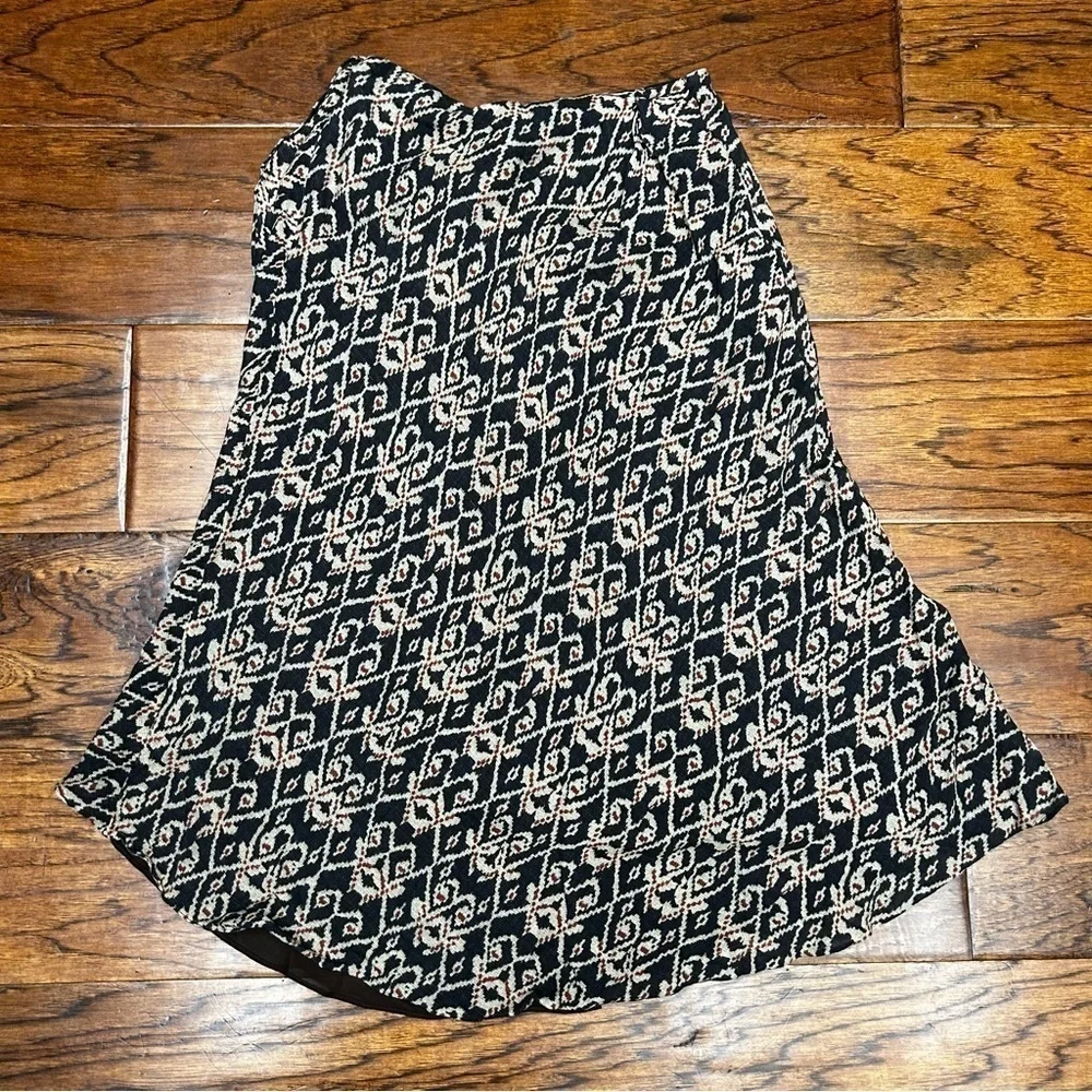 Lauren ralph Lauren silk wool midi skirt‎